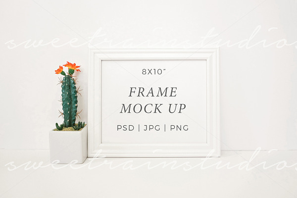 White Frame Mockup-Horizontal 8x10