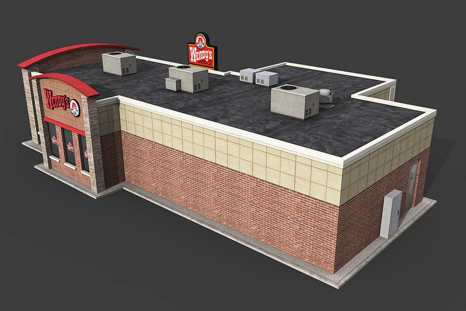 Wendys Restaurant in Architecture - product preview 5