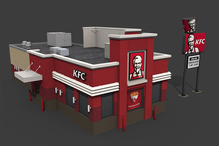 KFC Restaurant in Architecture - product preview 2