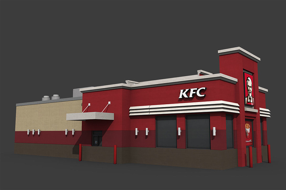 KFC Restaurant in Architecture - product preview 5