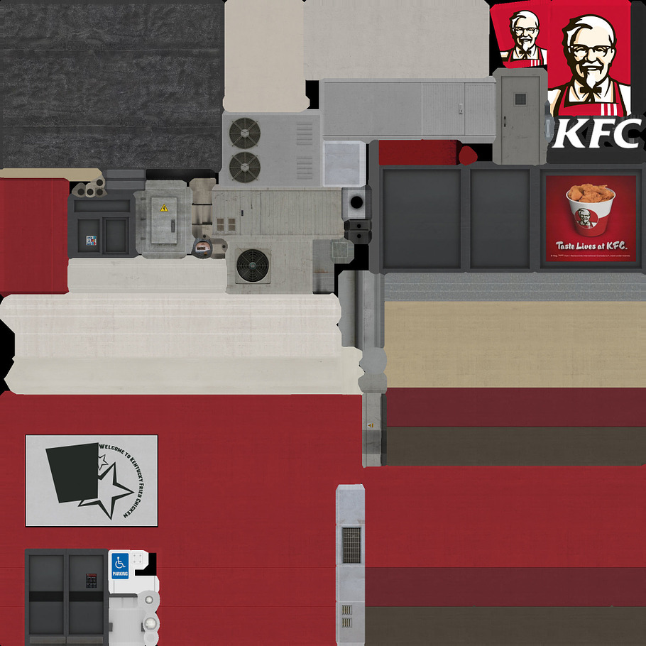 KFC Restaurant in Architecture - product preview 8