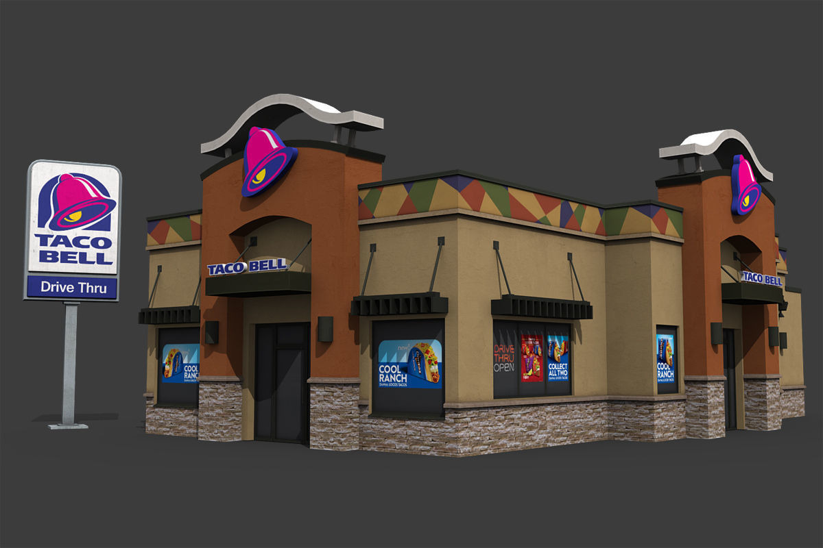 Taco Bell Restaurant in Architecture - product preview 8