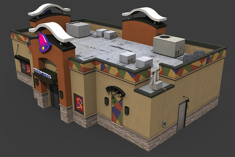 Taco Bell Restaurant in Architecture - product preview 5