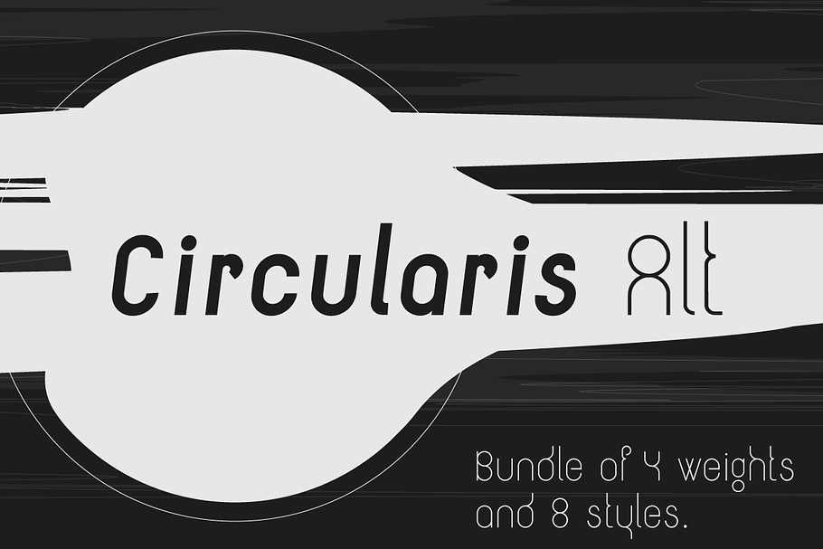 Circularis Alt /family of 8 fonts/