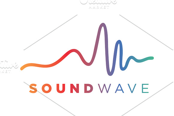 Creative Audio Wave Symbol in Logo Templates - product preview 4