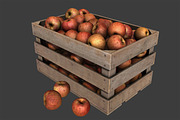Crate with Red Apples