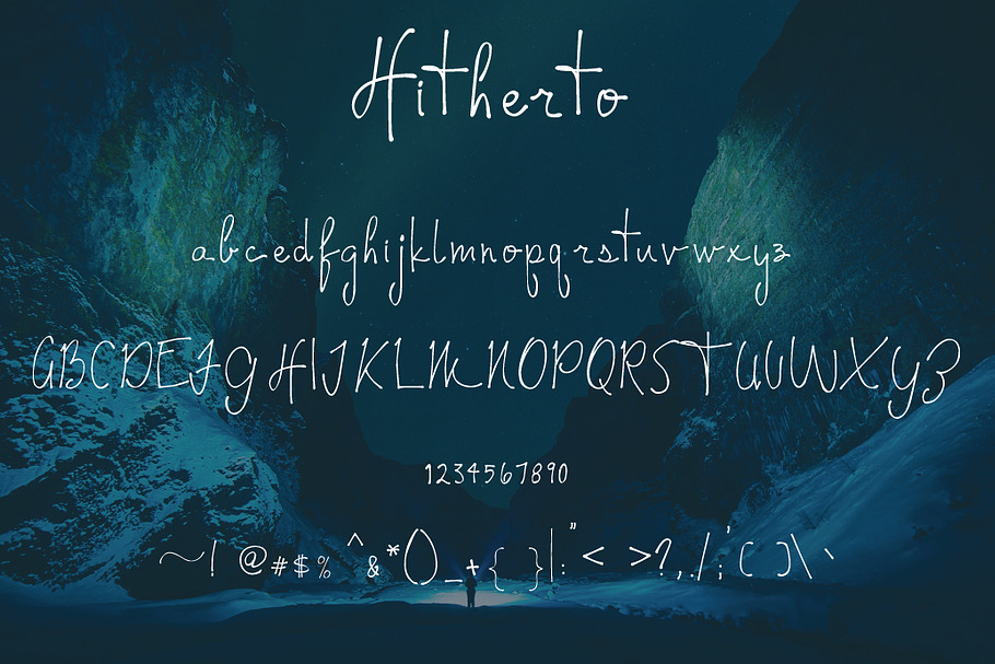 Hitherto - Handwritten Font