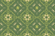 Seamless pattern Green Wallpaper 