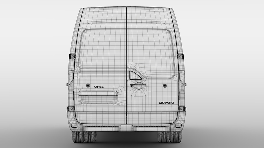 Opel Movano L4H2 Van 2016 in Vehicles - product preview 17