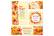 Fast food restaurant banner and poster template