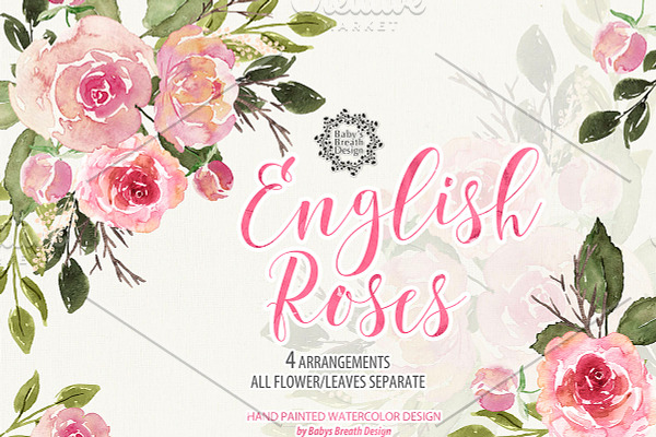 -50% English Roses design