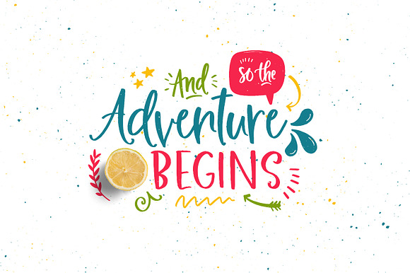 Fresh Picked Watercolor & Font Kit in Fonts - product preview 13