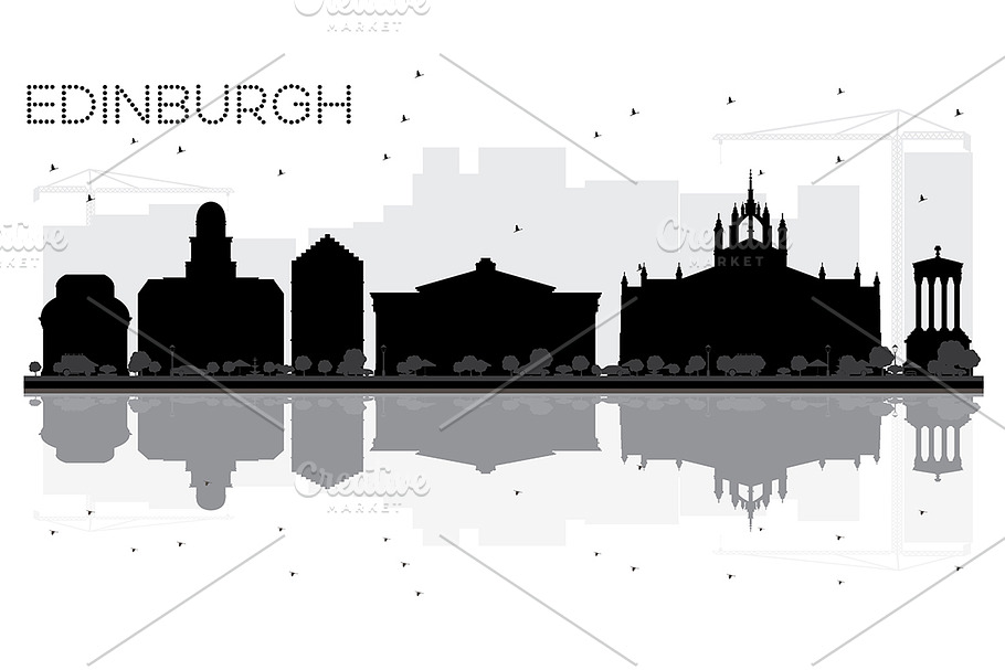 Edinburgh City skyline in Illustrations - product preview 8