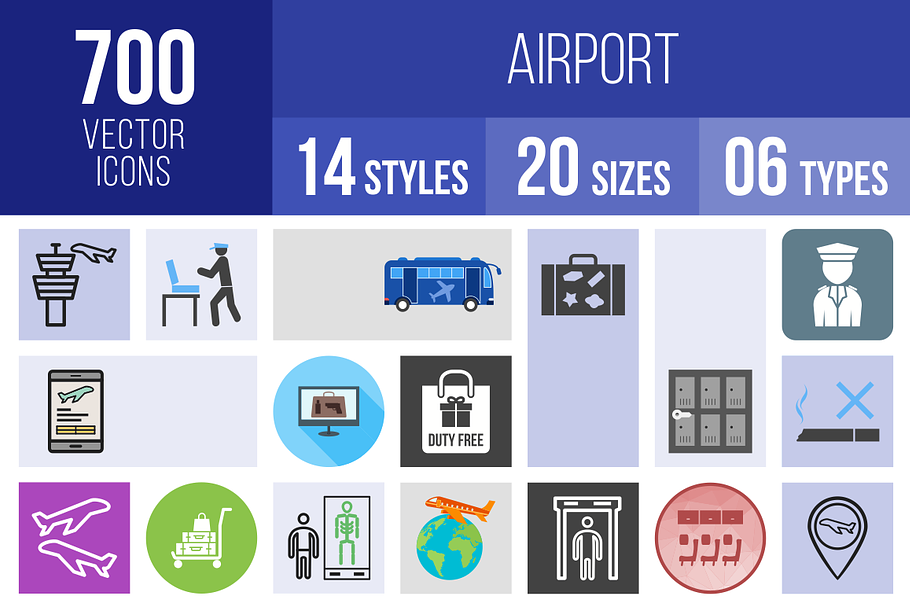 700 Airport Icons
