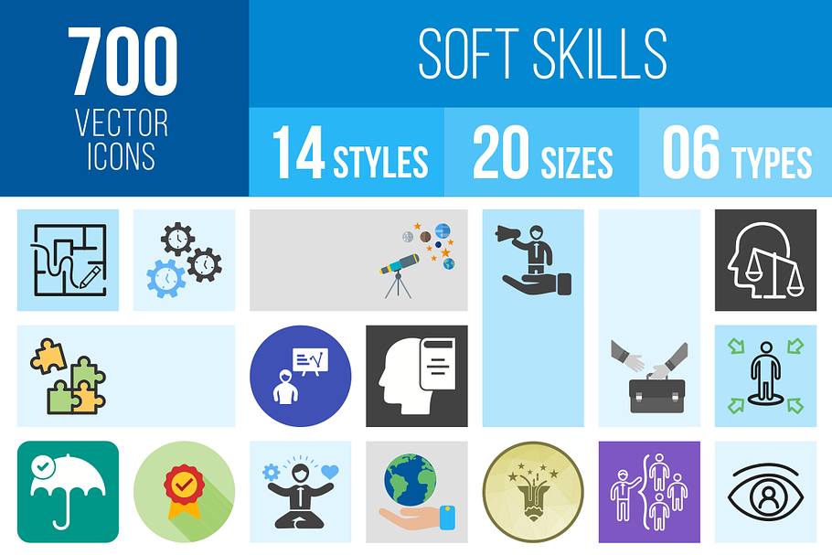700 Soft Skills Icons