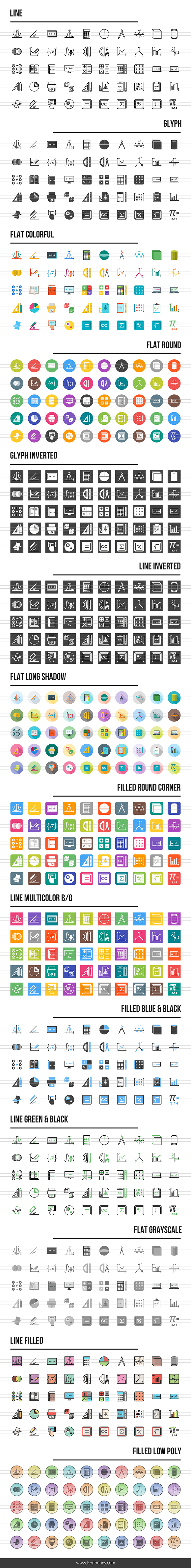 700 Math Symbols Icons in Graphics - product preview 1