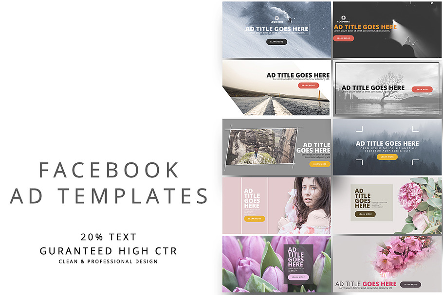 Facebook Ad Templates Vol.3 in Facebook Templates - product preview 8