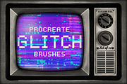 Procreate Glitch brushes - set of 18