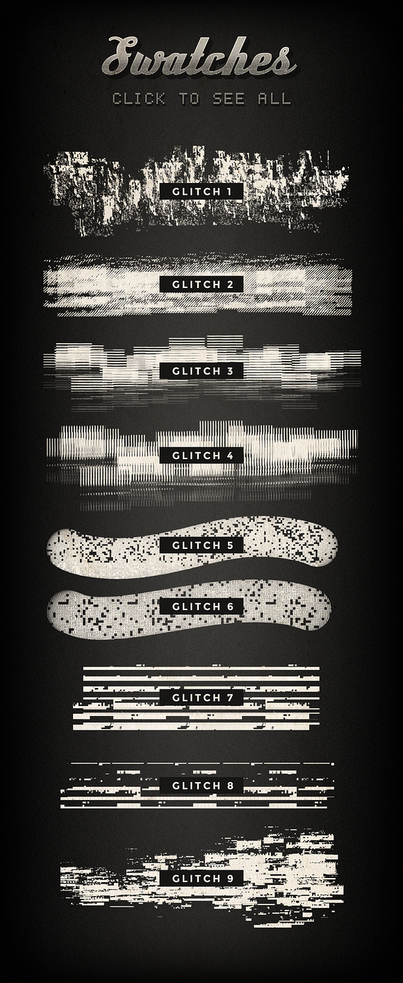 Procreate Glitch brushes - set of 18 in Photoshop Brushes - product preview 8