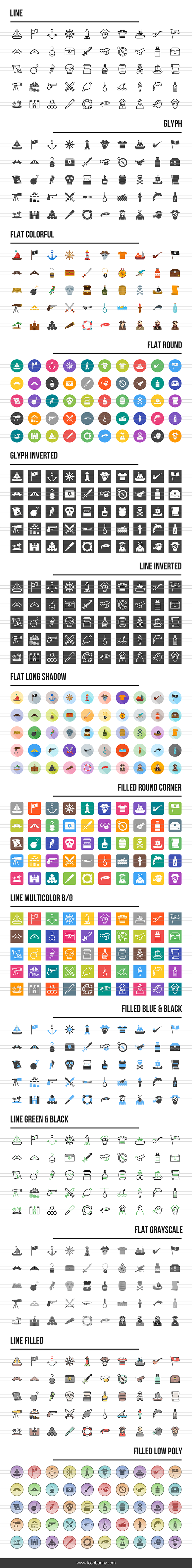 700 Pirate Icons in Icons - product preview 1