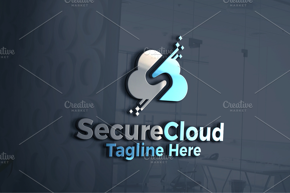 Secure Cloud Data | Logo Template in Logo Templates - product preview 8