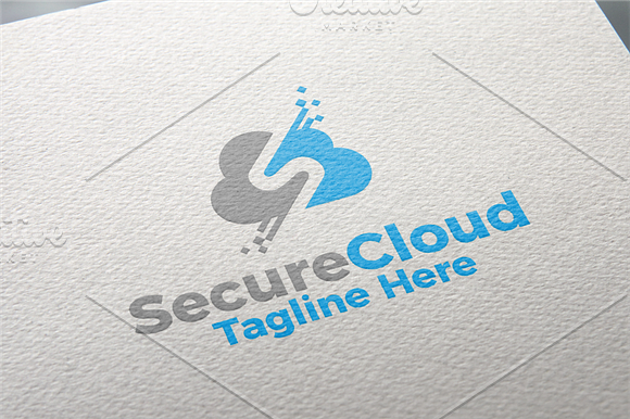 Secure Cloud Data | Logo Template in Logo Templates - product preview 1