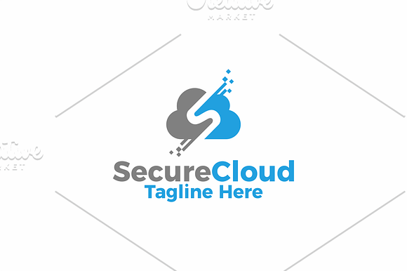 Secure Cloud Data | Logo Template in Logo Templates - product preview 2