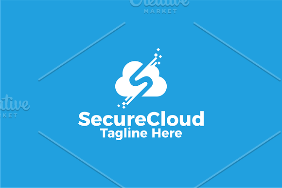Secure Cloud Data | Logo Template in Logo Templates - product preview 3
