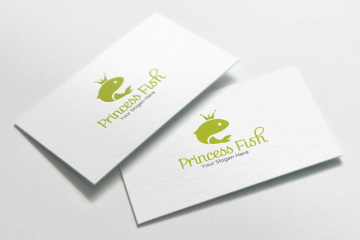 Princess Fish logo in Logo Templates - product preview 8
