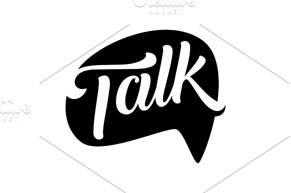 Talk Social Media Business Symbol in Logo Templates - product preview 3