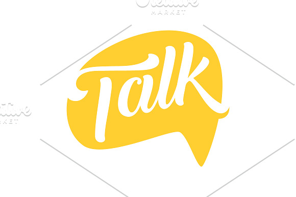 Talk Social Media Business Symbol in Logo Templates - product preview 7
