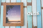 Beach Theme Photo Frame Mockups
