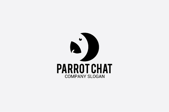parrot chat in Logo Templates - product preview 1