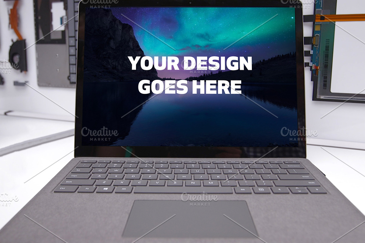 Microsoft Surface Laptop Mock-up#13 in Mobile & Web Mockups - product preview 8