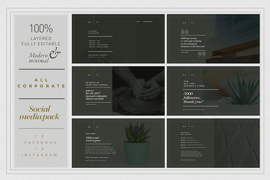 ALL CORPORATE SocialMedia Pack in Instagram Templates - product preview 8