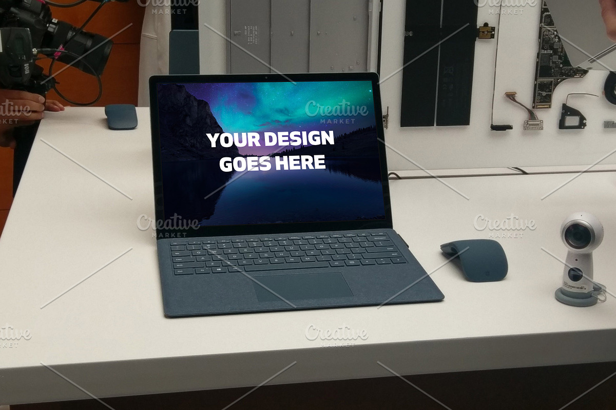 Microsoft Surface Laptop Mock-up#15 in Mobile & Web Mockups - product preview 8