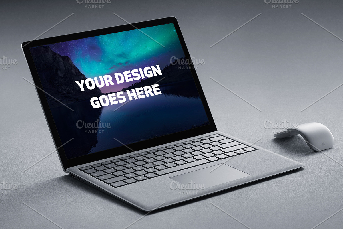 Microsoft Surface Laptop Mock-up#16 in Mobile & Web Mockups - product preview 8