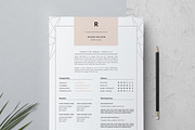 3 page Resume Template / Rhian