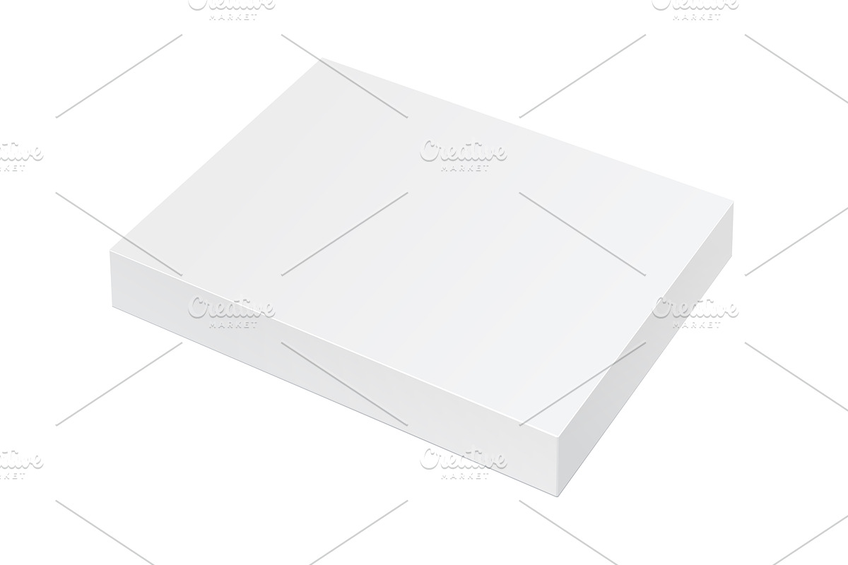 White Package Cardboard Box in Product Mockups - product preview 8