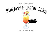 Watercolor Cocktail Illustration