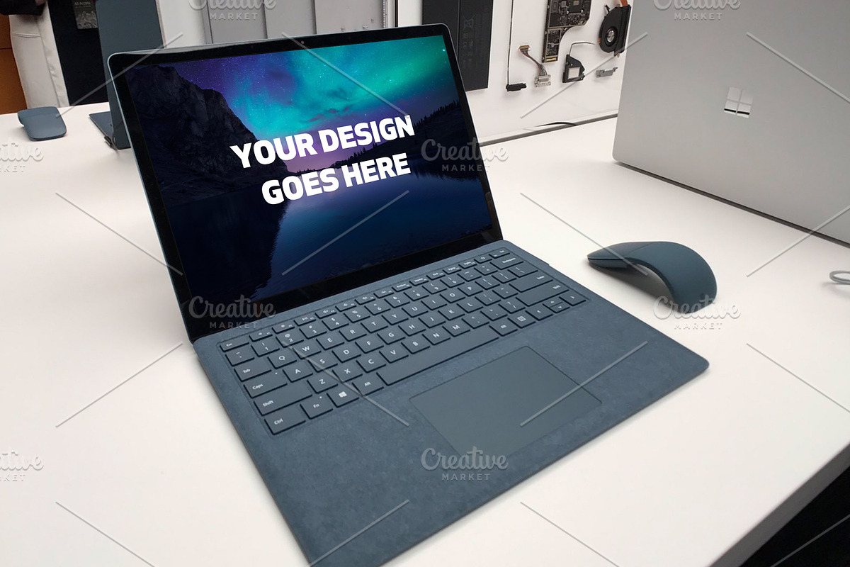 Microsoft Surface Laptop Mock-up#21 in Mobile & Web Mockups - product preview 8