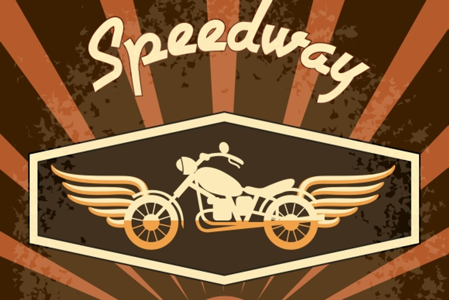 Retro Speedway Nevada Cut in Illustrations - product preview 8