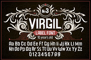 Vintage otf font "Virgil"