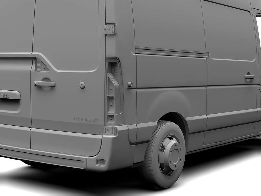 Renault Master L2H2 Van 2010 in Vehicles - product preview 10