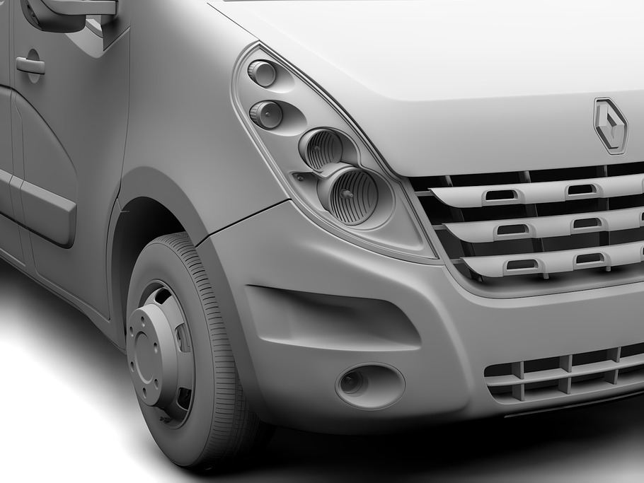 Renault Master L2H2 Van 2010 in Vehicles - product preview 13