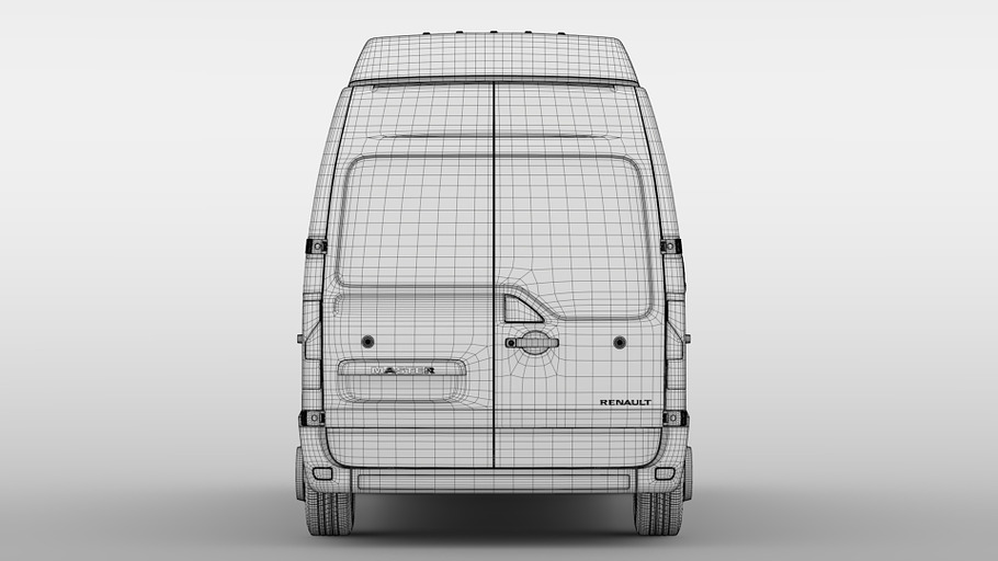Renault Master L2H3 Van 2010 in Vehicles - product preview 4