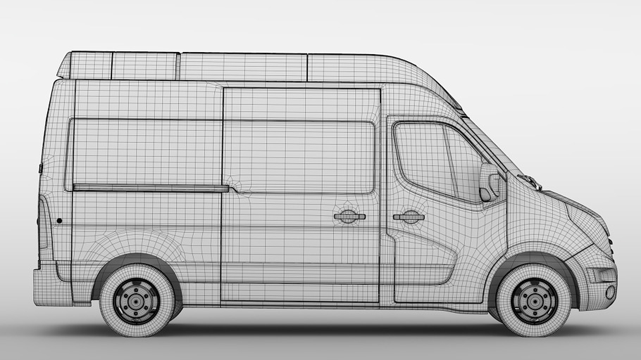 Renault Master L2H3 Van 2010 in Vehicles - product preview 13
