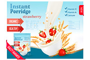 Instant porridge advert concept.