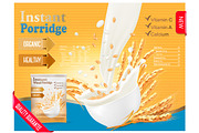Instant porridge advert concept.