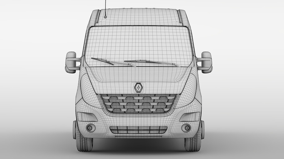 Renault Master L4H2 Van 2010 in Vehicles - product preview 8